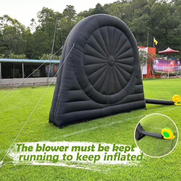 10ft Soccer Dart Board Inflatable Football Darts Kick Goal Game with 8 pcs Sticky Ball & Air Blower for Outdoor Sports Game – Bild 5