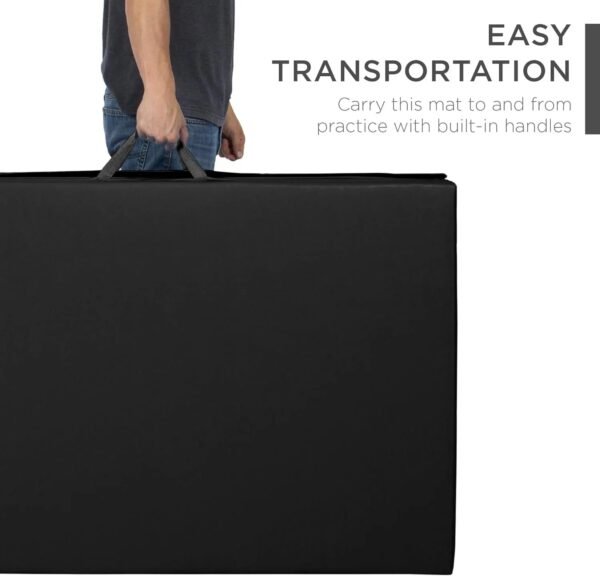 10ftx4ftx2in Folding Gym Mat 4-Panel Exercise Gymnastics Aerobics Workout Fitness Floor Mats w/Carrying Handles – Bild 5
