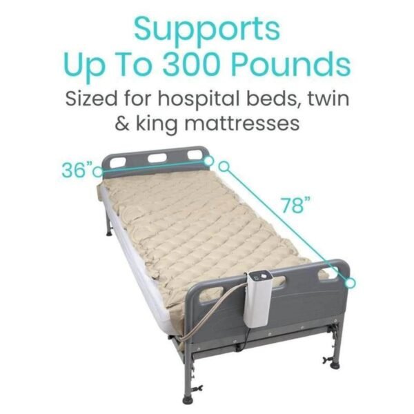 Vive Alternating Pressure Pad, Includes Mattress Pad and Electric Pump System for Bed Sore Prevention – Bild 5
