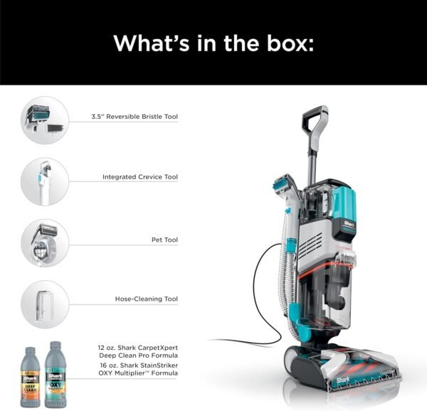 Upright Carpet, Area Rug & Upholstery Cleaner with StainStriker, Built-in Spot & Stain Cleaner, Perfect for Pets, Deep Cleaning & Tough Stain Removal, Carpet Shampooer, Cyan – Bild 8