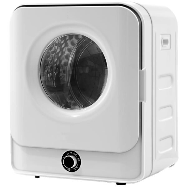 1.95 Cu.ft Front Load Clothes Dryer, Portable Compact Dryer 830W, 5 Drying Modes, Stainless Steel Drum, with Overheat Protection, Dust Removal, Deodorization and Lint Removal Functions, White – Bild 4