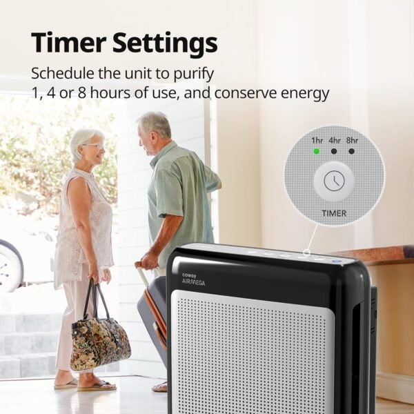 True HEPA Purifier with Air Quality Monitoring, Auto, Timer, Filter Indicator, and Eco Mode, 16.8 x 18.3 x 9.7, White – Bild 39