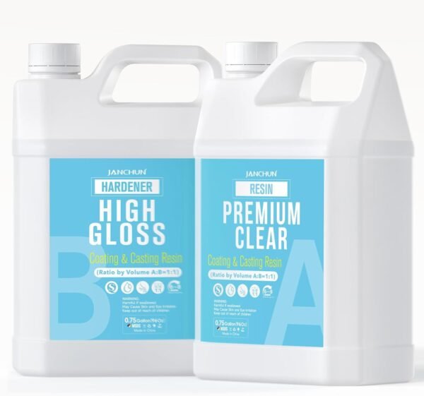 2 Gallon Epoxy Resin + 2 Gallon Epoxy Hardener, High Gloss Coating for River Table Tops, Art Casting Resin, Jewelry Making, DIY, Tumblers, Molds, Art Painting, Fast Curing Resin – Bild 13