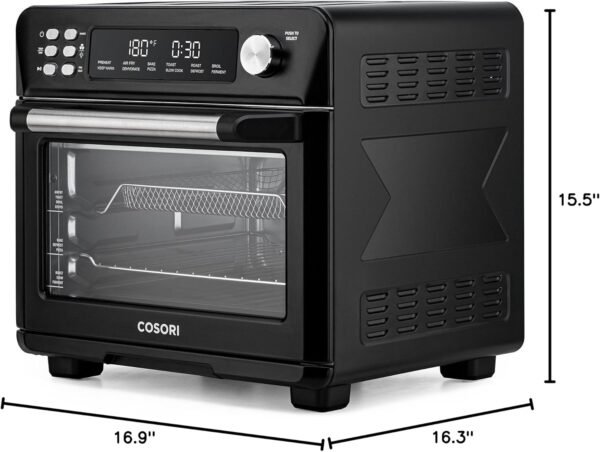 12-in-1 Air Fryer Toaster Oven Combo, Airfryer Convection Oven Countertop, Bake, Broil, Roast, Dehydrate, 134 Recipes & 4 Accessories, 32QT, Silver, Stainless Steel – Bild 25