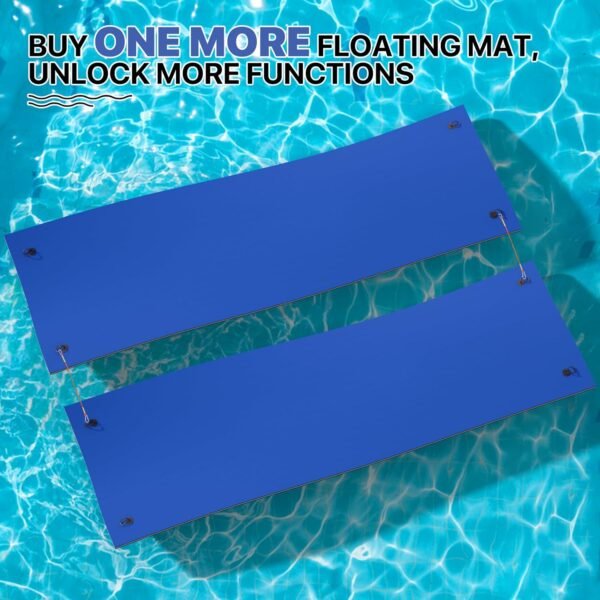 18 x 6 Ft Outdoor Floating Water Mat for Adult Beach Lake Ocean Swimming Pool Large Size 3 Layer Tear Resistant XPE Foam Giant Swim Tanning Float Island Pad Raft Recreation Hammock Lounger Blue – Bild 37