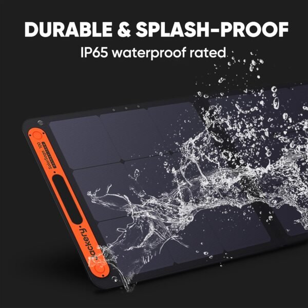 100W Portable Solar Panel for Explorer 240/300/500/1000/1500 Power Station, Foldable Solar Cell Solar Charger with USB Outputs for Phones,Ideal for Rooftops Outdoor Camping and RVs – Bild 5