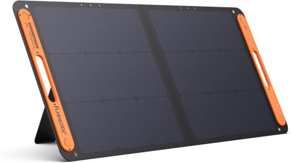 100W Portable Solar Panel for Explorer 240/300/500/1000/1500 Power Station, Foldable Solar Cell Solar Charger with USB Outputs for Phones,Ideal for Rooftops Outdoor Camping and RVs