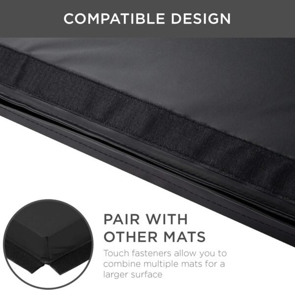 10ftx4ftx2in Folding Gym Mat 4-Panel Exercise Gymnastics Aerobics Workout Fitness Floor Mats w/Carrying Handles – Bild 4