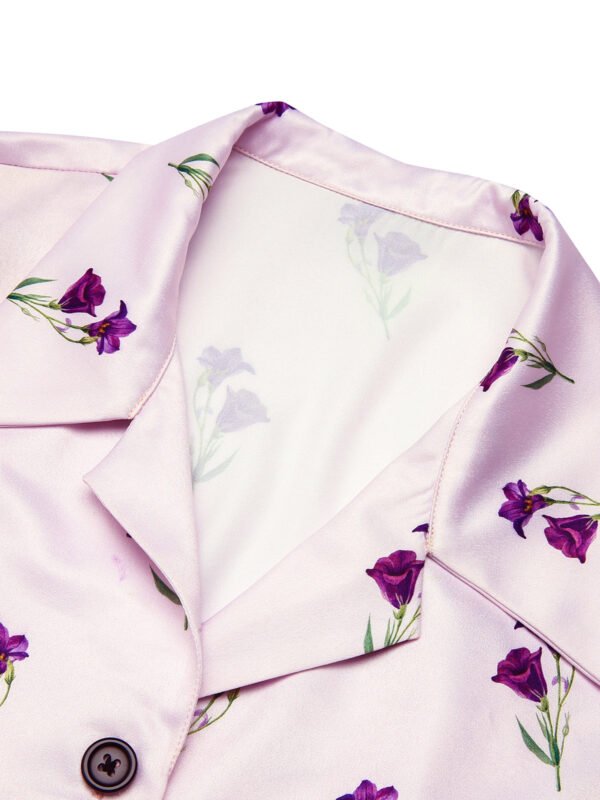 Purple 1940s Petunia Lapel Dress – Bild 5