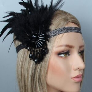 [US Warehouse] 1920s Feather Flapper Headband