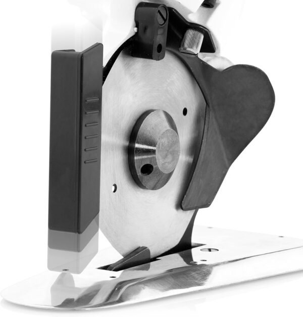 1500FR Octagonal Knife Cloth Cutting Machine, 4-Inch High Power Light Weight Fabric Cutter, 1" cutting capacity, High-power Electric Motor, Knife Guard, Automatic Sharpener, Thin Base Plate – Bild 7