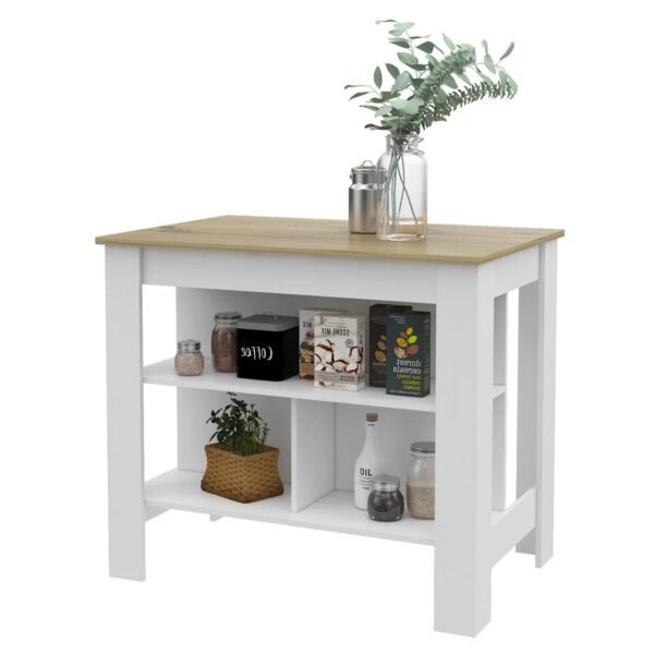 XCJDILAO Rockaway 3- Kitchen Island and Light Oak – Bild 2