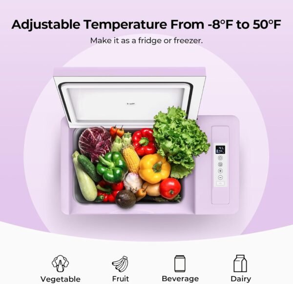 12 Volt Refrigerator 12V Car Fridge 30 Quart Portable Freezer Compressor Cooler -7℉~50℉ Compressor Freezer, 12/24V DC 110~240 Volt AC, for Truck RV SU – Bild 42