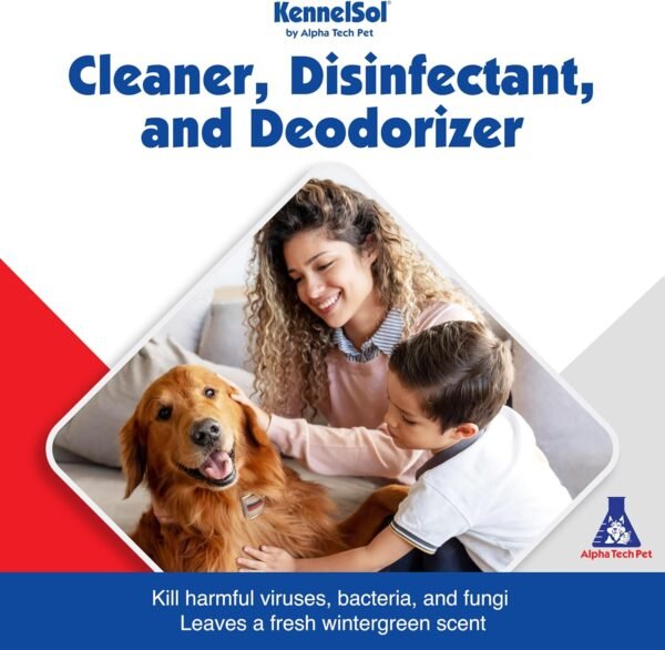 1-Step Kennel Cleaner - EPA Registered Liquid Concentrate Disinfectant and Deodorizer, Effective Against Bacteria and Viruses - 5 Gallons by Alpha Tech Pet – Bild 3