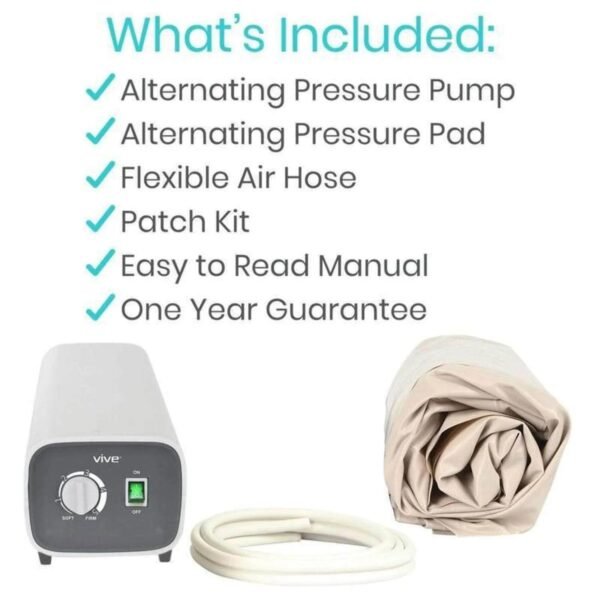 Vive Alternating Pressure Pad, Includes Mattress Pad and Electric Pump System for Bed Sore Prevention – Bild 9