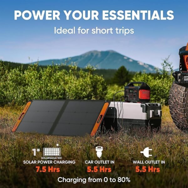100W Portable Solar Panel for Explorer 240/300/500/1000/1500 Power Station, Foldable Solar Cell Solar Charger with USB Outputs for Phones,Ideal for Rooftops Outdoor Camping and RVs – Bild 2