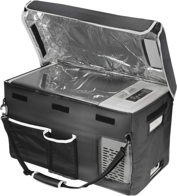 12 Volt Refrigerator 12V Car Fridge 30 Quart Portable Freezer Compressor Cooler -7℉~50℉ Compressor Freezer, 12/24V DC 110~240 Volt AC, for Truck RV SU