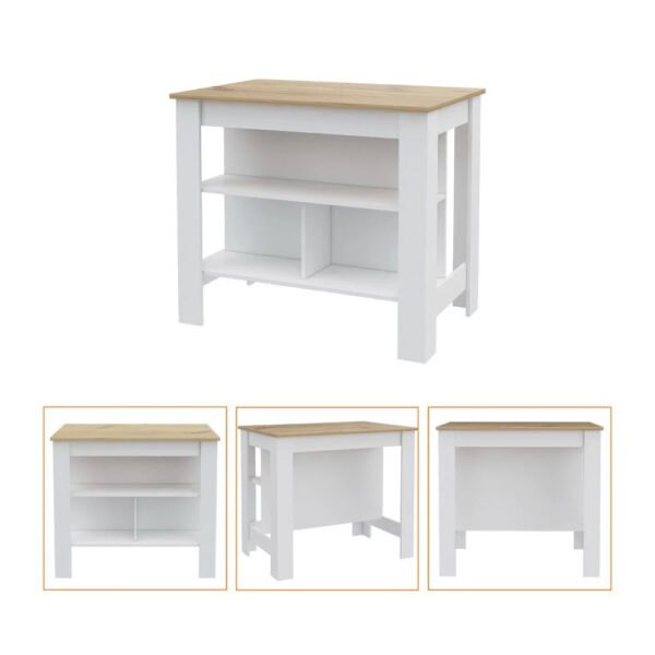 XCJDILAO Rockaway 3- Kitchen Island and Light Oak – Bild 4