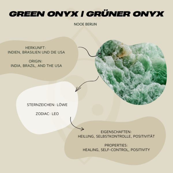 Grüner Onyx Ring mit ovalem Stein verspielt in gold handgefertigt – Bild 5
