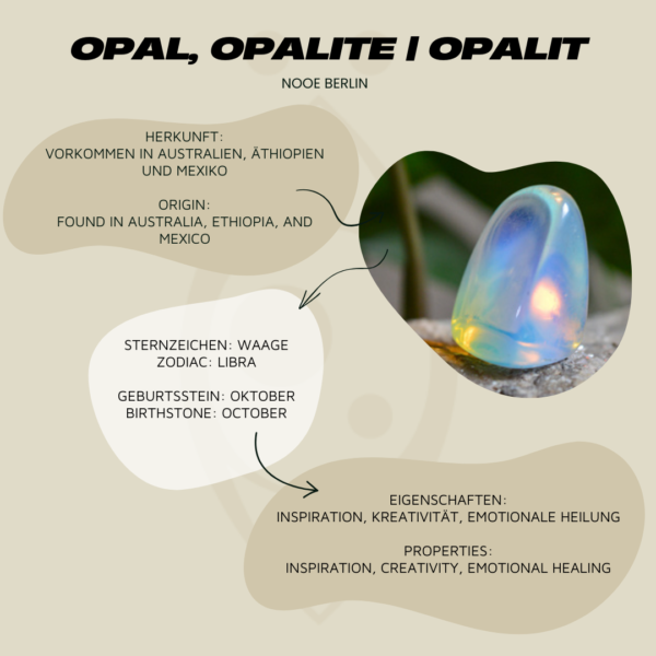 Flacher großer Opal Ring gold handgemacht – Bild 7