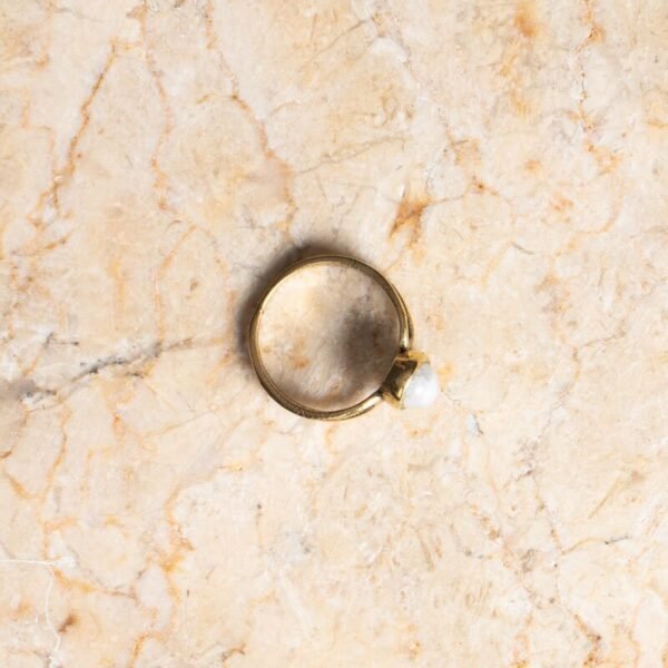 Mondstein Ring gold oval im Vintage Stil handgemacht – Bild 5