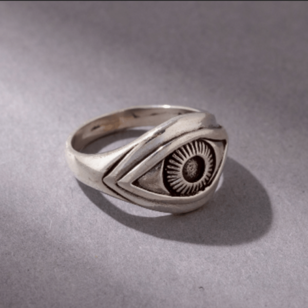 Talisman Böser Blick Schutz Augen Ring aus 925 Sterling Silber – Bild 5